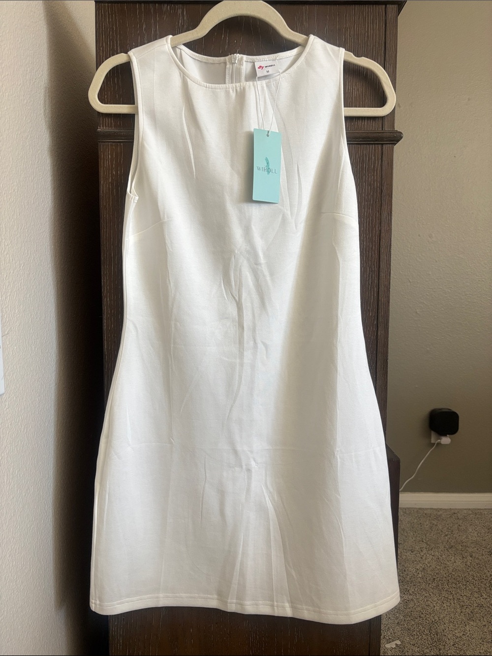 White House Black Market White Sleeveless Shift Dress